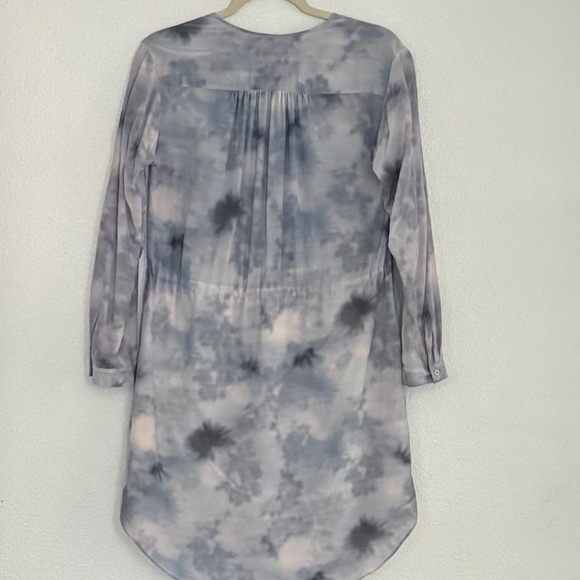 Rebecca Taylor Blue Tie Dye Mini Dress - Picture 3 of 11